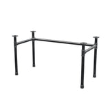Podstawa biurka, rama w kształcie U, żeliwo i stal Ø 42 mm, 136 × 66 cm, wysokość 70 cm