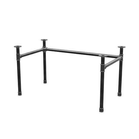 Podstawa biurka, rama w kształcie U, żeliwo i stal Ø 42 mm, 136 × 76 cm, wysokość 70 cm