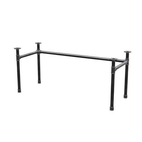 Podstawa biurka, rama w kształcie U, żeliwo i stal Ø 42 mm, 166 × 66 cm, wysokość 70 cm