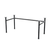 Podstawa biurka, rama w kształcie U, żeliwo i stal Ø 42 mm, 166 × 76 cm, wysokość 70 cm