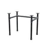 Podstawa biurka, rama w kształcie U, żeliwo i stal Ø 42 mm, 86 × 56 cm, wysokość 70 cm