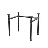 Podstawa biurka, rama w kształcie U, żeliwo i stal Ø 42 mm, 86 × 66 cm, wysokość 70 cm