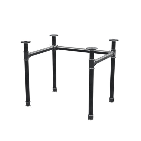Podstawa biurka, rama w kształcie U, żeliwo i stal Ø 42 mm, 86 × 66 cm, wysokość 70 cm
