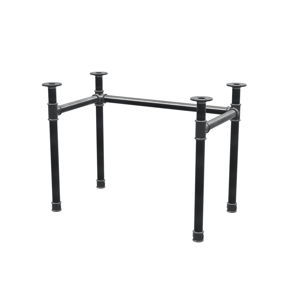 Podstawa biurka, rama w kształcie U, żeliwo i stal Ø 42 mm, 96 × 56 cm, wysokość 70 cm