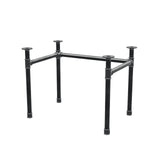 Podstawa biurka, rama w kształcie U, żeliwo i stal Ø 42 mm, 96 × 66 cm, wysokość 70 cm