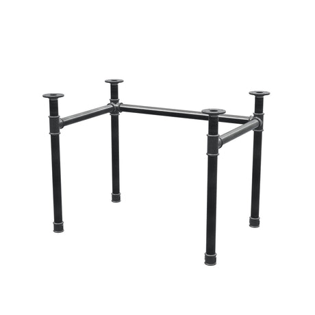Podstawa biurka, rama w kształcie U, żeliwo i stal Ø 42 mm, 96 × 66 cm, wysokość 70 cm