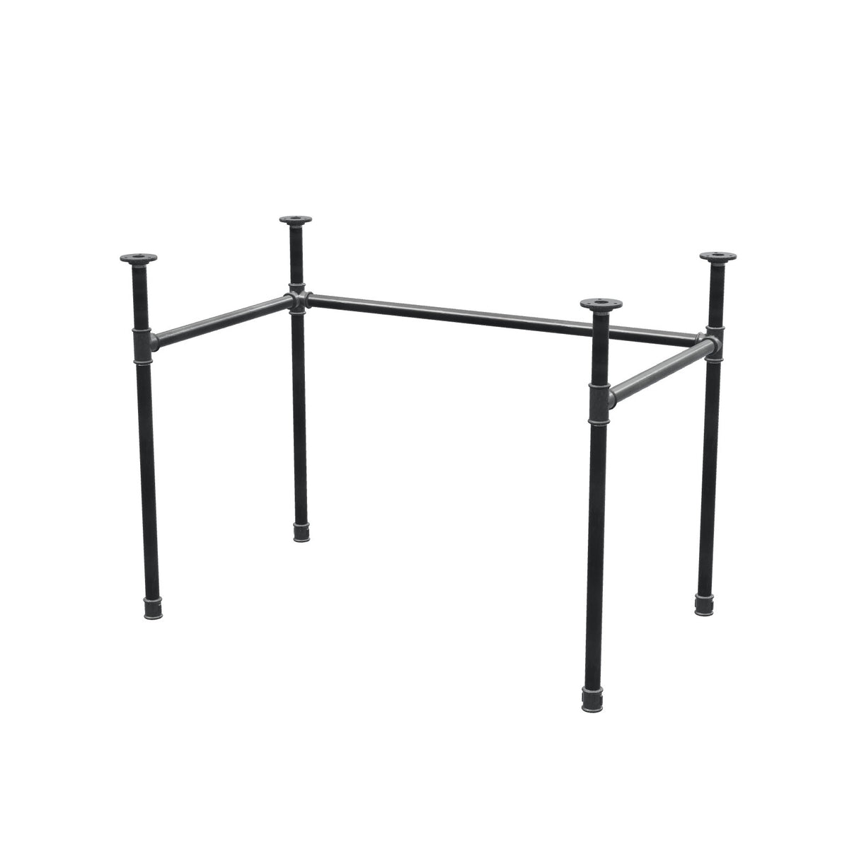 Podstawa biurka, rama w kształcie U, żeliwo i stal Ø 27 mm, 101 × 61 cm, wysokość 71 cm
