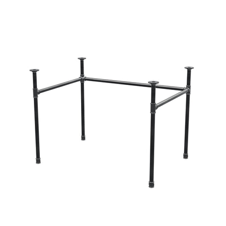 Podstawa biurka, rama w kształcie U, żeliwo i stal Ø 27 mm, 101 × 71 cm, wysokość 71 cm