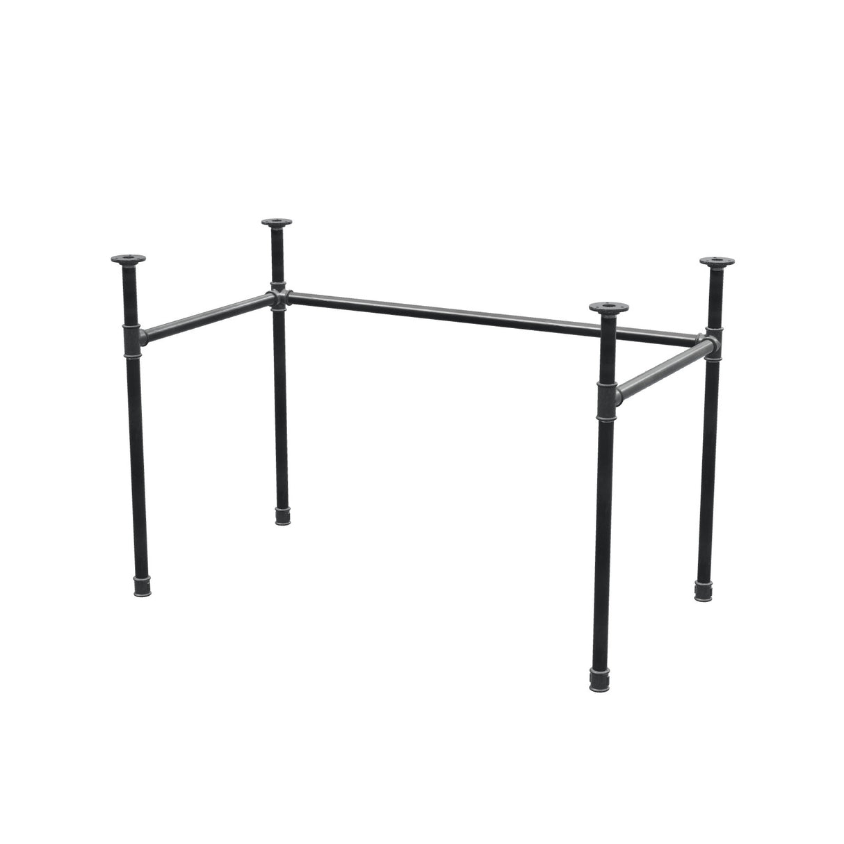 Podstawa biurka, rama w kształcie U, żeliwo i stal Ø 27 mm, 111 × 61 cm, wysokość 71 cm