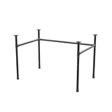 Podstawa biurka, rama w kształcie U, żeliwo i stal Ø 27 mm, 111 × 71 cm, wysokość 71 cm