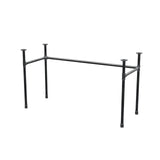 Podstawa biurka, rama w kształcie U, żeliwo i stal Ø 27 mm, 131 × 51 cm, wysokość 71 cm