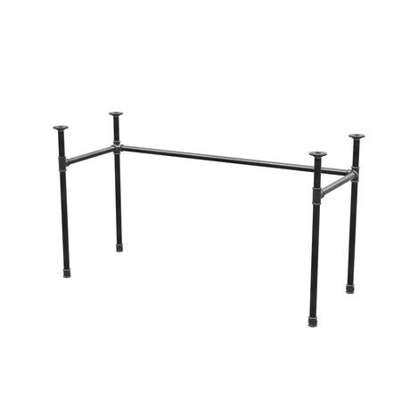 Podstawa biurka, rama w kształcie U, żeliwo i stal Ø 27 mm, 131 × 51 cm, wysokość 71 cm
