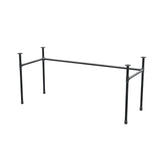 Podstawa biurka, rama w kształcie U, żeliwo i stal Ø 27 mm, 161 × 61 cm, wysokość 71 cm