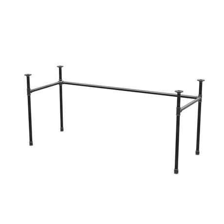 Podstawa biurka, rama w kształcie U, żeliwo i stal Ø 27 mm, 161 × 61 cm, wysokość 71 cm