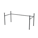 Podstawa biurka, rama w kształcie U, żeliwo i stal Ø 27 mm, 161 × 71 cm, wysokość 71 cm