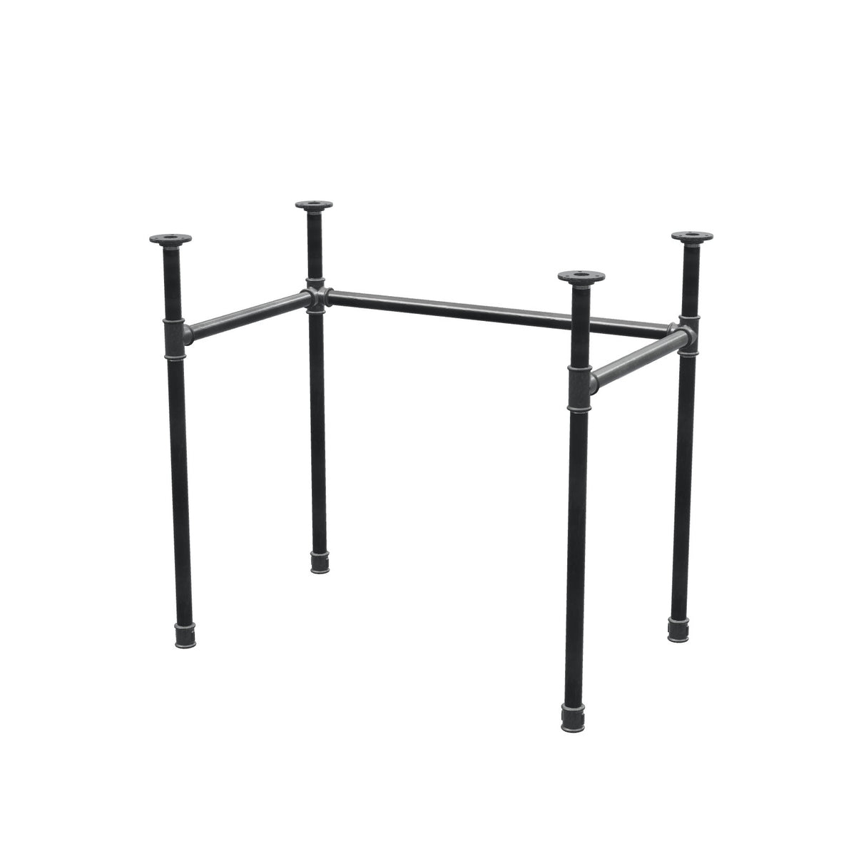 Podstawa biurka, rama w kształcie U, żeliwo i stal Ø 27 mm, 81 × 51 cm, wysokość 71 cm