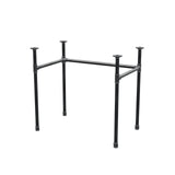Podstawa biurka, rama w kształcie U, żeliwo i stal Ø 27 mm, 81 × 51 cm, wysokość 71 cm
