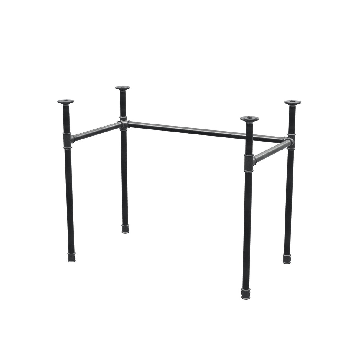 Podstawa biurka, rama w kształcie U, żeliwo i stal Ø 27 mm, 91 × 51 cm, wysokość 71 cm