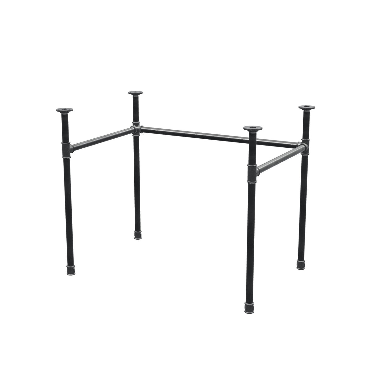 Podstawa biurka, rama w kształcie U, żeliwo i stal Ø 27 mm, 91 × 61 cm, wysokość 71 cm