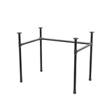 Podstawa biurka, rama w kształcie U, żeliwo i stal Ø 27 mm, 91 × 61 cm, wysokość 71 cm