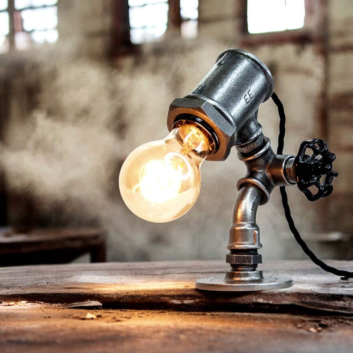 Lampe "Pix" - lampe Pix style industriel en entrepôt