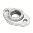Platine ovale galvanisée plomberie