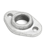 Platine ovale galvanisée plomberie