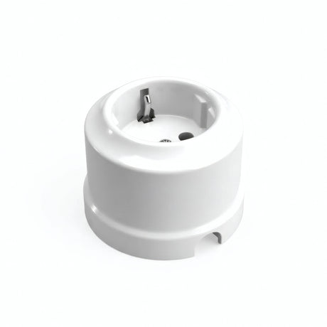 Porcelanowe gniazdo ścienne — Schuko 2P+T 16 A / Biały