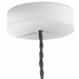 Okrągła rozeta z drewna, Ø 120 mm — Biały