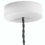 Okrągła rozeta z drewna, Ø 120 mm — Biały
