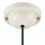 Rozeta z ceramiki szkliwionej — Ø 130 mm / Biały