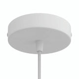 Rozeta cylindryczna z metalu, Ø 120 mm — Stożkowy termoplastyczny / Biały matowy