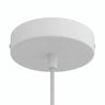 Rozeta cylindryczna z metalu, Ø 120 mm — Stożkowy termoplastyczny / Biały matowy