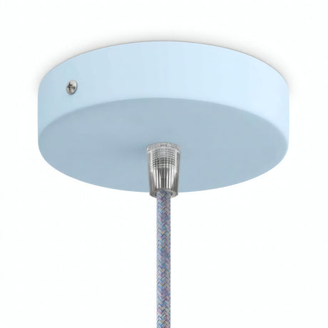 Rozeta cylindryczna z metalu, Ø 120 mm — Stożkowy termoplastyczny / Błękit nieba