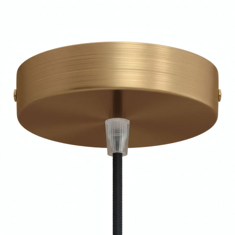 Rozeta cylindryczna z metalu, Ø 120 mm — Stożkowy termoplastyczny / Brąz satynowy