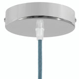 Rozeta cylindryczna z metalu, Ø 120 mm — Stożkowy termoplastyczny / Chrom
