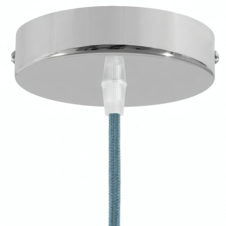 Rozeta cylindryczna z metalu, Ø 120 mm — Stożkowy termoplastyczny / Chrom
