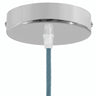 Rozeta cylindryczna z metalu, Ø 120 mm — Stożkowy termoplastyczny / Chrom