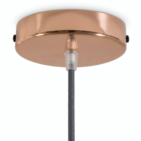 Rozeta cylindryczna z metalu, Ø 120 mm — Stożkowy termoplastyczny / Miedź
