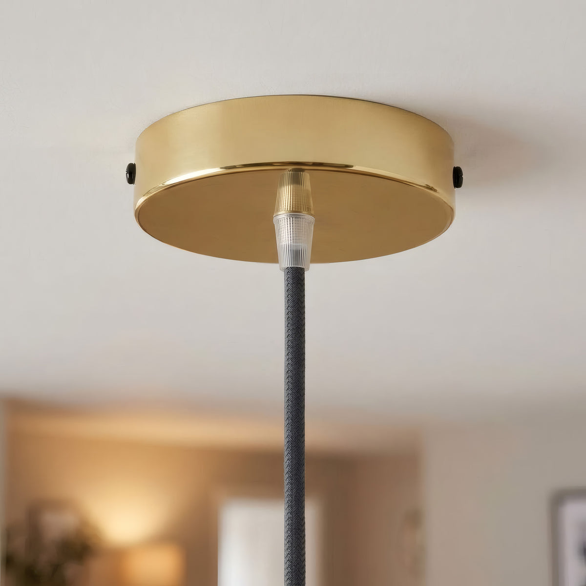 Rozeta cylindryczna z metalu, Ø 120 mm — Stożkowy termoplastyczny / Mosiądz