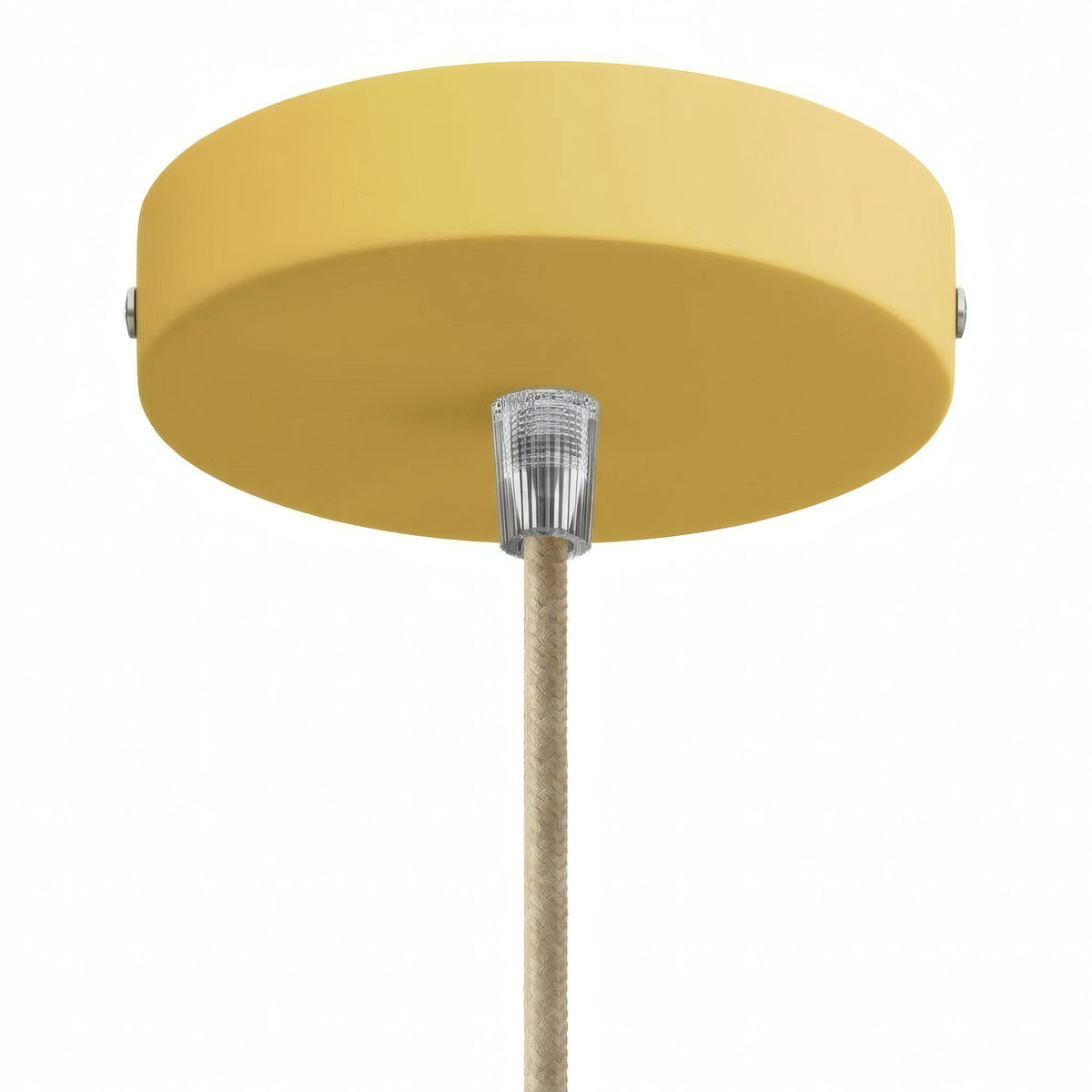 Rozeta cylindryczna z metalu, Ø 120 mm — Stożkowy termoplastyczny / Musztardowy