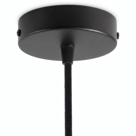 Rozeta cylindryczna z metalu, Ø 120 mm — Stożkowy termoplastyczny / Czarny