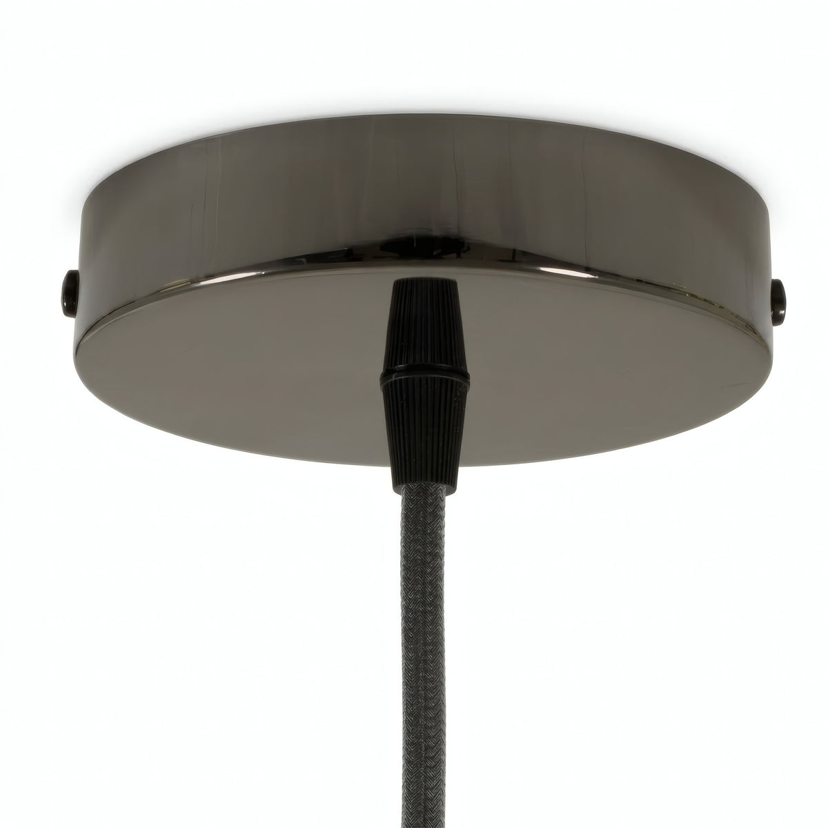 Rozeta cylindryczna z metalu, Ø 120 mm — Stożkowy termoplastyczny / Czarna perła