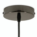 Rozeta cylindryczna z metalu, Ø 120 mm — Stożkowy termoplastyczny / Czarna perła