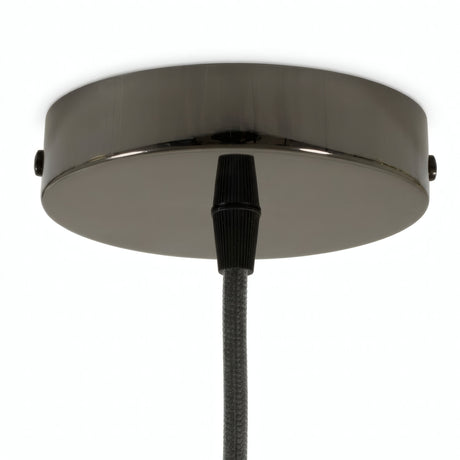 Rozeta cylindryczna z metalu, Ø 120 mm — Stożkowy termoplastyczny / Czarna perła