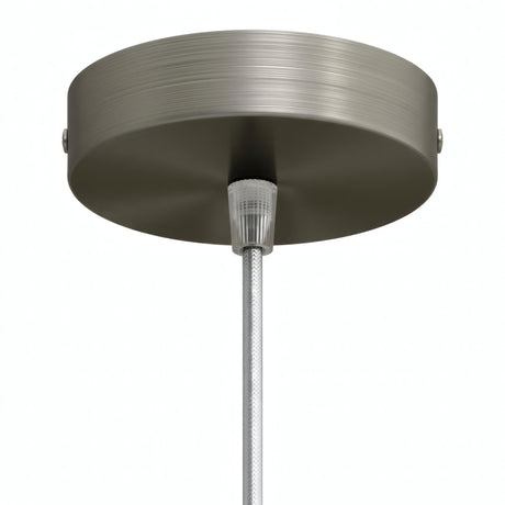 Rozeta cylindryczna z metalu, Ø 120 mm — Stożkowy termoplastyczny / Tytan satynowy