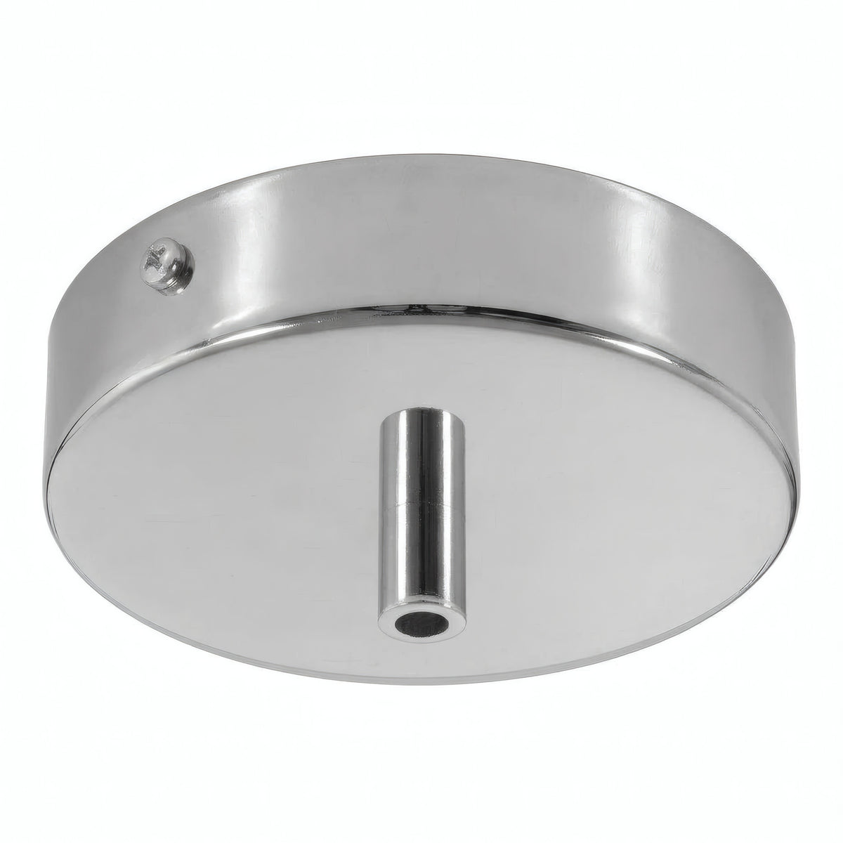 Rozeta cylindryczna z metalu, Ø 120 mm — Cylindryczny metalowy / Chrom