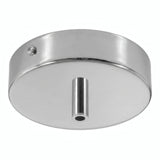 Rozeta cylindryczna z metalu, Ø 120 mm — Cylindryczny metalowy / Chrom