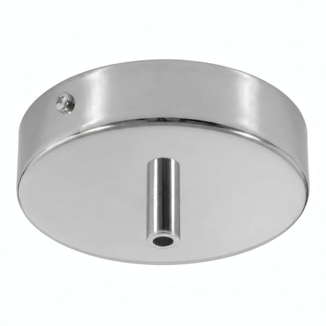 Rozeta cylindryczna z metalu, Ø 120 mm — Cylindryczny metalowy / Chrom
