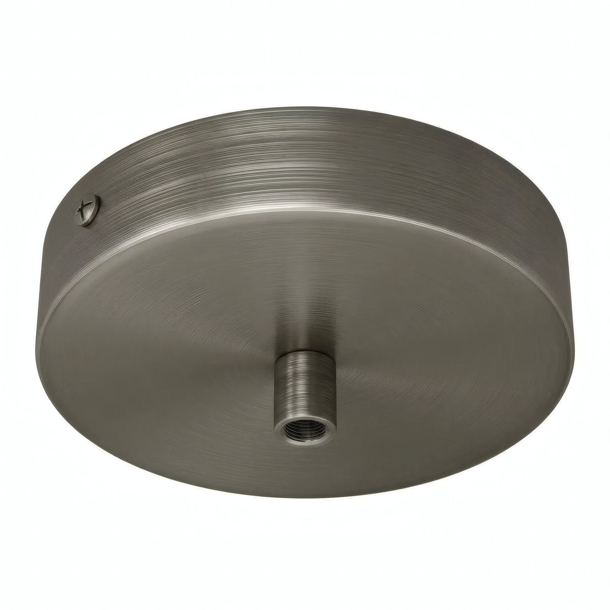 Rozeta cylindryczna z metalu, Ø 120 mm — Cylindryczny metalowy / Tytan satynowy